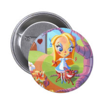 Alice and Wonderland Buttons