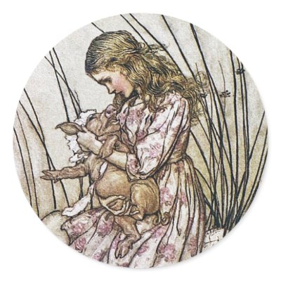 Alice and Wonderland - Pig & Pepper by Rackham Sticker by Aquavel