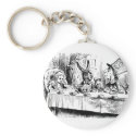 Alice at the Mad Tea Party keychains