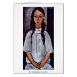 Alice By Modigliani Amedeo Cards