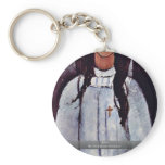 Alice By Modigliani Amedeo Keychain