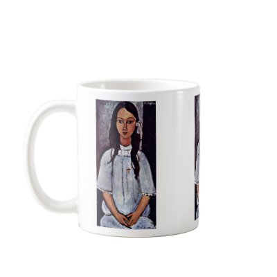 Alice By Modigliani Amedeo Coffee Mugs by Artcollection