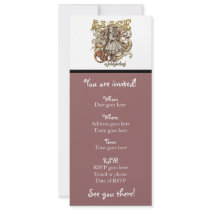 Alice Carnivale Style (Gold Version) Invites