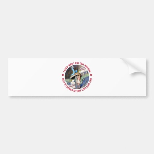 Alice Confides in the Caterpillar Bumper Sticker