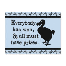 Alice Dodo Everybody Has Won Postcards