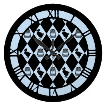 Alice Dodo Thimble Pattern Round Wallclock