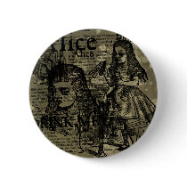 Alice Drink Me Collage Buttons