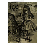 Alice Drink Me Collage Card