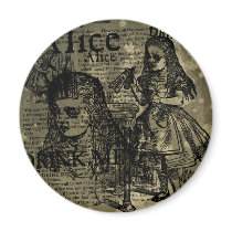 Alice Drink Me Collage Fridge Magnet