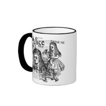 Alice Drink Me Collage Coffee Mugs
