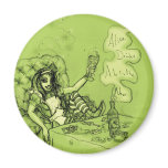 Alice Drinks Absinthe Now Refrigerator Magnets