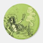 Alice Drinks Absinthe Now Refrigerator Magnets