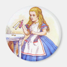 Alice Drinks Colour Fridge Magnets