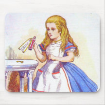 Alice Drinks Colour Mousepads
