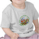 Alice Encounters Talking Flowers in Wonderland Tshirts