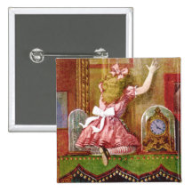Alice Falls Through the Living Room Mirror Pin