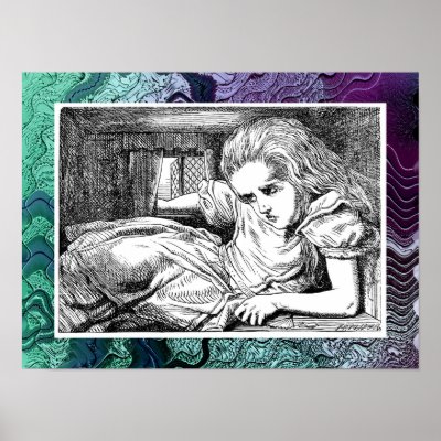 Alice Grows Huge Again Poster by MyOtherPlanet