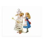 Alice Helps Out the White Queen in Wonderland Post Card