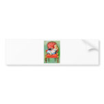 Alice & Her Cat Dinah in the Big Red Velvet Chair Bumper Stickers