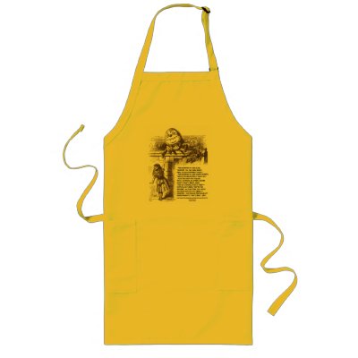 Alice Humpty Dumpty Wonderland Conversation Quote Aprons by wordsunwords