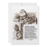 Alice Humpty Dumpty Wonderland Conversation Quote invitations