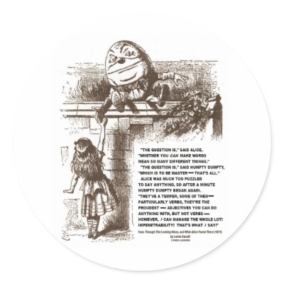 Alice Humpty Dumpty Wonderland Conversation Quote by wordsunwords