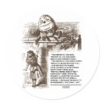 Alice Humpty Dumpty Wonderland Conversation Quote stickers