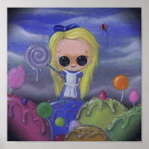 alice in candyland art print