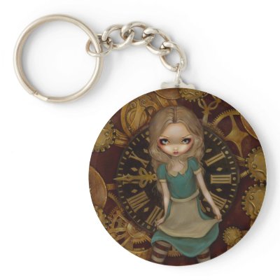 "Alice in Clockwork" Keychain by strangeling