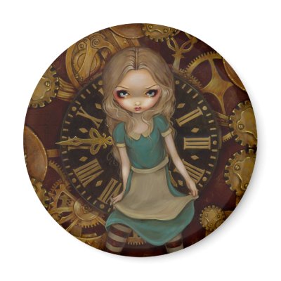 "Alice in Clockwork" Magnet by strangeling