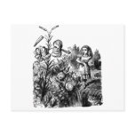 Alice in the Garden of Live Flowers Postcards