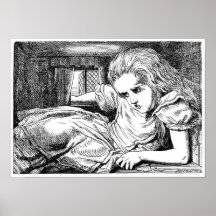 Alice in the White Rabbit's House Poster