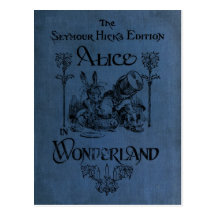 Alice in Wonderland 1905 book cover Post Card