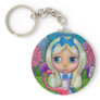 Alice in Wonderland and Flamingo Keychain
