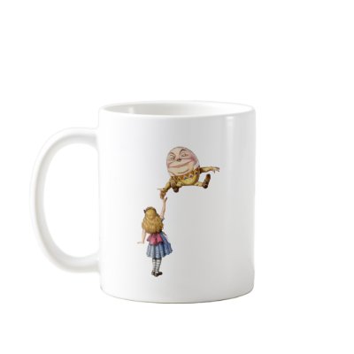 Alice in Wonderland and Humpty Dumpty Mug by WONDERLAND_SHOP