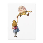 Alice in Wonderland and Humpty Dumpty postcards
