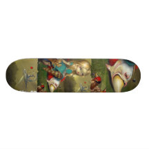 Alice in Wonderland and the Bosch Birds SKATEBOARD