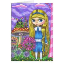 Alice in Wonderland and the Caterpillar Cards