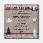 Alice in Wonderland Baby Shower Save the Date Refrigerator Magnet