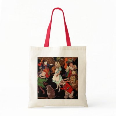 Alice in Wonderland Canvas Bags by MyOtherPlanet