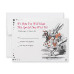 Alice In Wonderland Bat Mitzvah Reply Card invitations