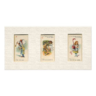 Alice in Wonderland Bookmark Custom Photo Card by gardenmaude