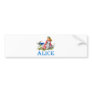 ALICE IN WONDERLAND BUMPER STICKERS