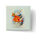 Alice in Wonderland ~ Button Rabbit Red Hearts