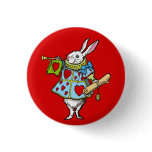 Alice in Wonderland ~ Button Rabbit Red Hearts