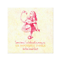 Alice in Wonderland Stretched Canvas Prints