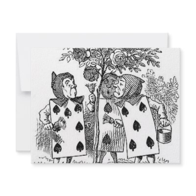 Alice in Wonderland Card Soldiers Invites by heatherb3000