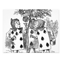Alice in Wonderland Card Soldiers Invites