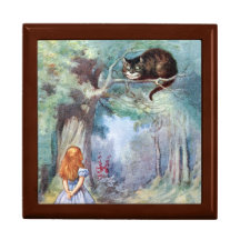Alice in Wonderland Cheshire Cat Gift Box Tenniel