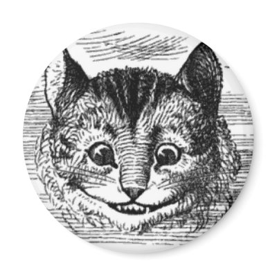 Alice in Wonderland Cheshire Cat Magnet by sookietex